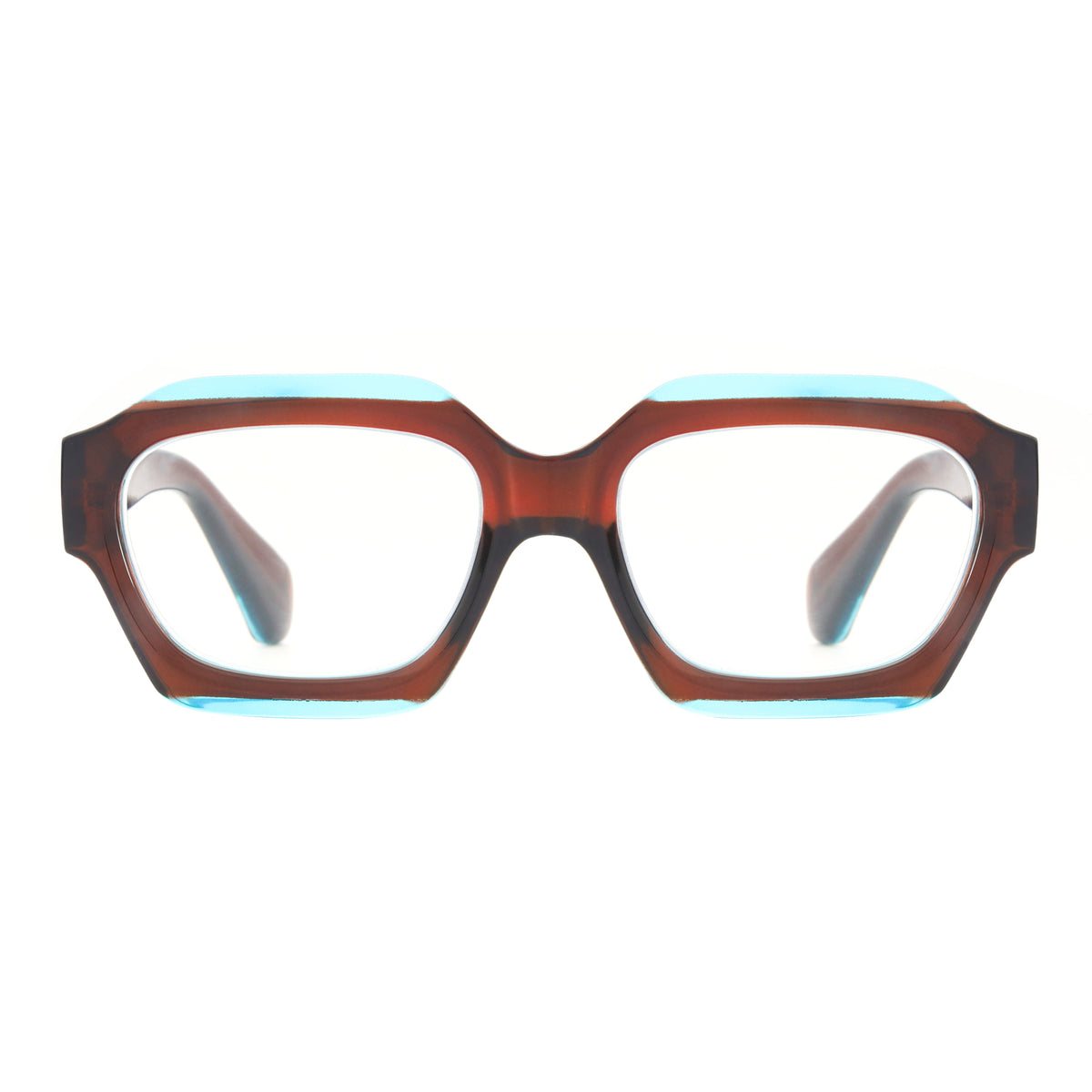 PRIMARY PK144-BROWN/BLUE-44 Eyeglasses Eye Glasses Brown/Blue Brown/Blue Authent front-mm.jpg main image 4