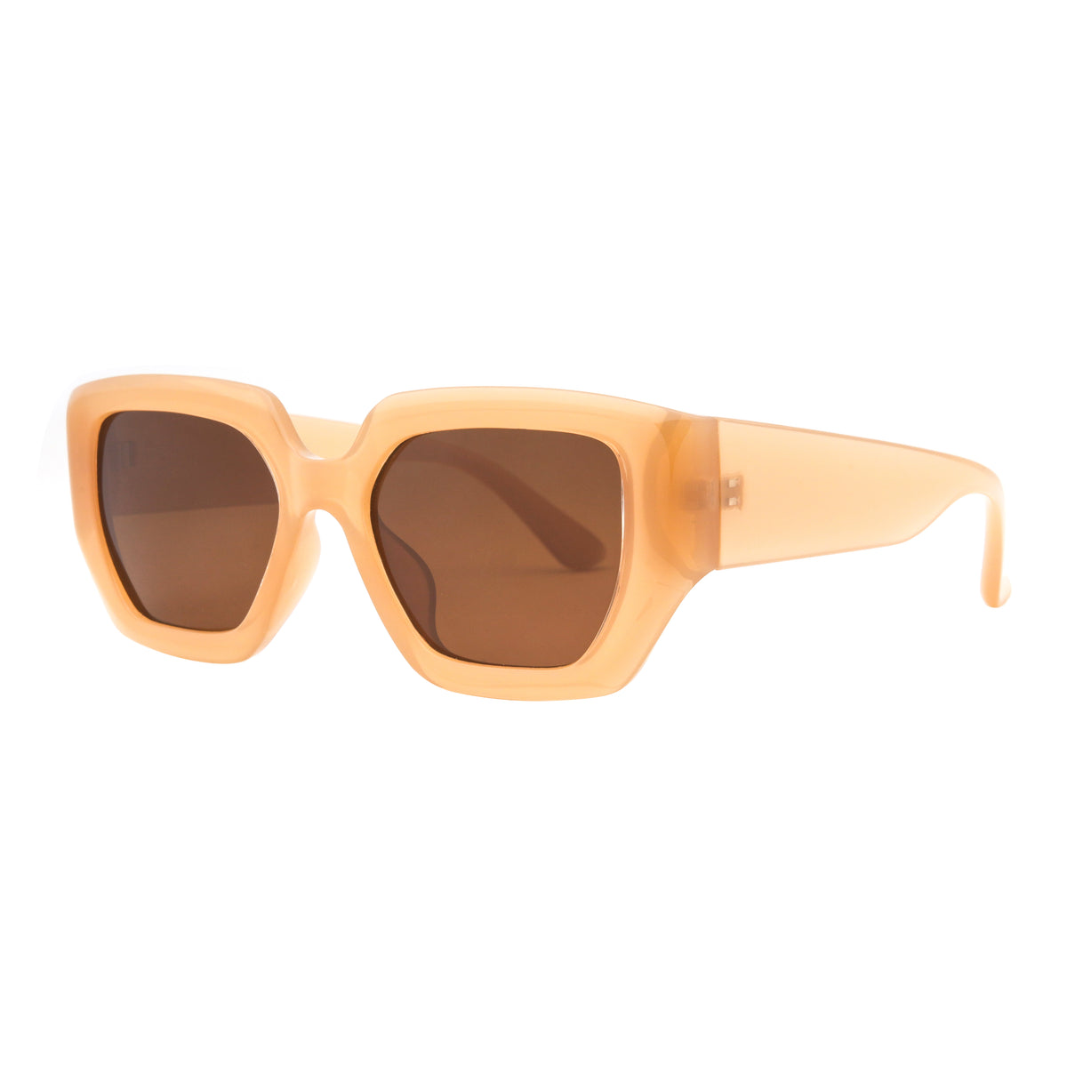 NEW ARSN THE LABEL women\'s for your eyes only sunglasses in beige 100F231YNE-S765-54.png?v=  main image 2