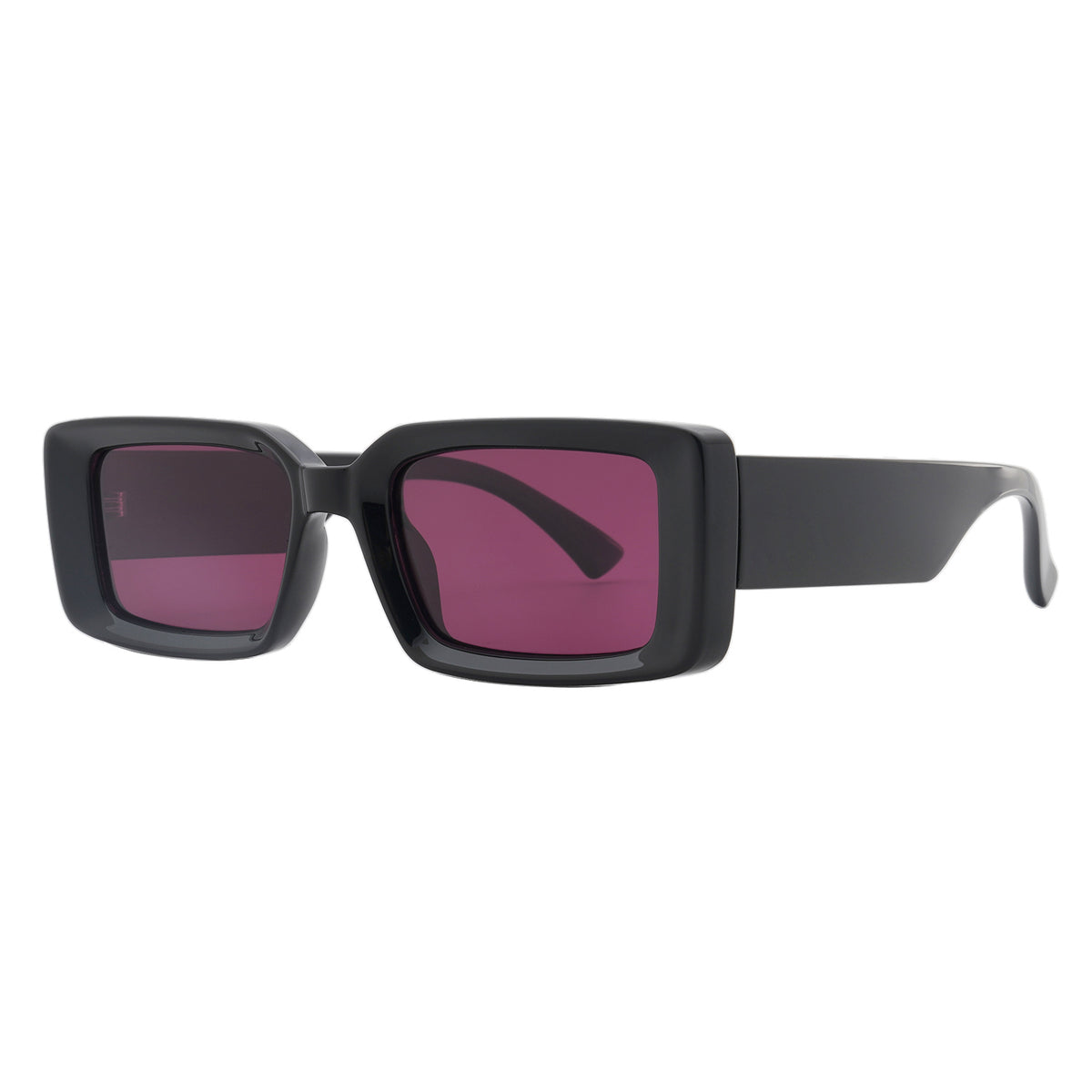 RS Eyeshop Ryan Simkhai Round Sunglasses Black Purple Lens Unisex Minimal Modern ONYX | Black | Brown | Blue Light – Ryan Simkhai Eyeshop main image 2