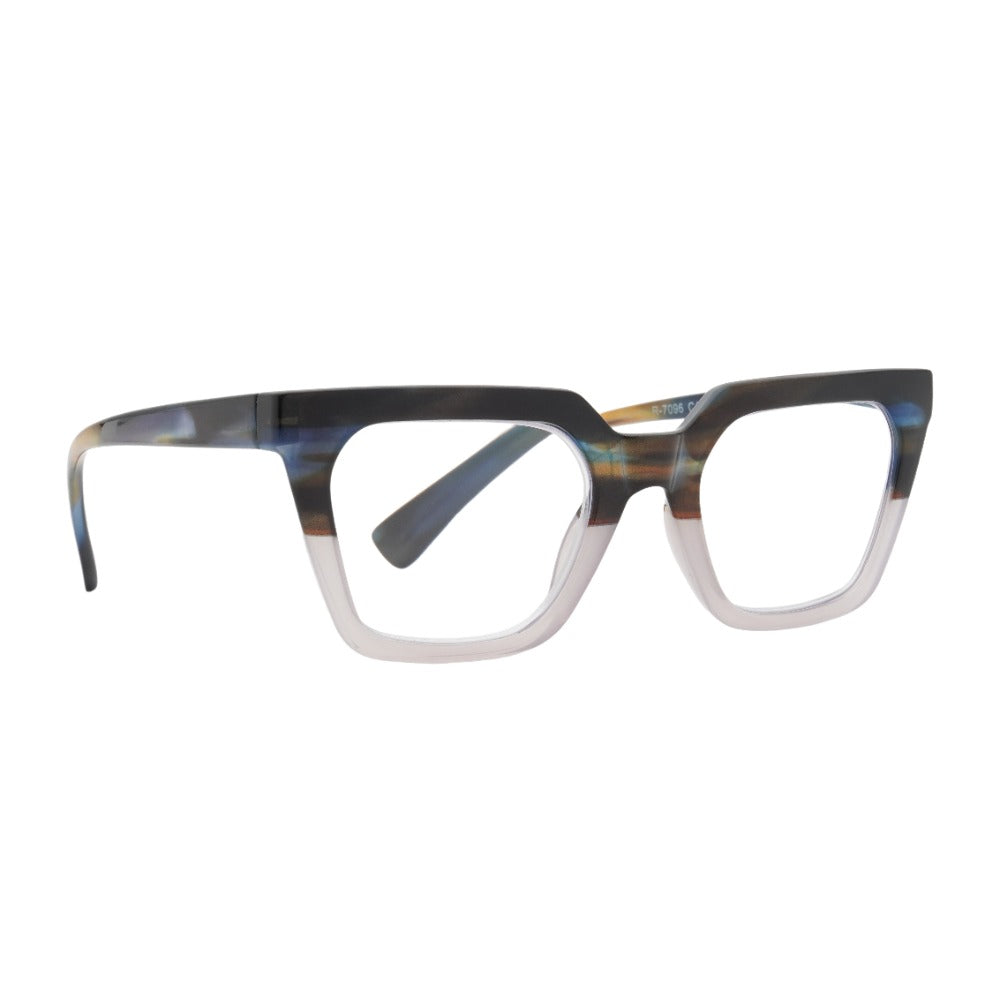 CAMILLE | Striped Blue | Ivory – Ryan Simkhai Eyeshop