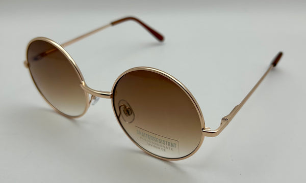 ROY | Rose Gold | Gradient Brown Lens