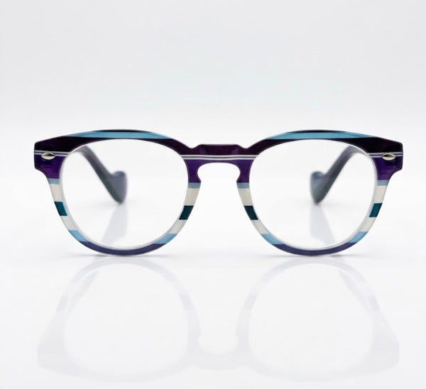 ASA | Striped Blue | Matte Blue Temples