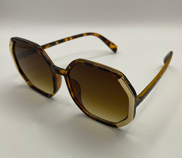 SASHA | Tortoise | Gold Metal | Brown Lens