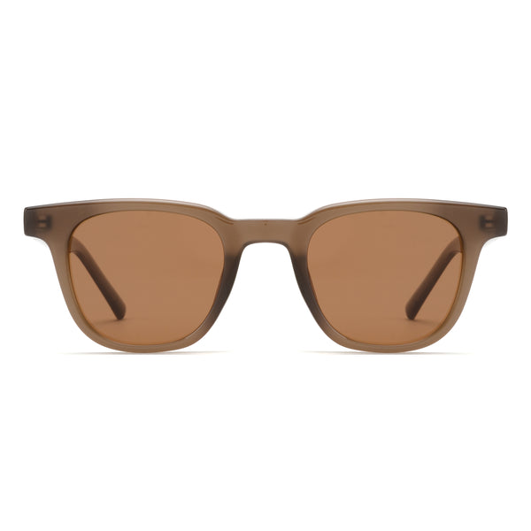 RHEA | Transparent Matte Brown | Brown Lens