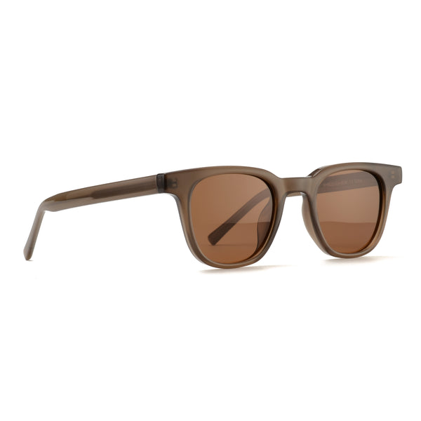 RHEA | Transparent Matte Brown | Brown Lens