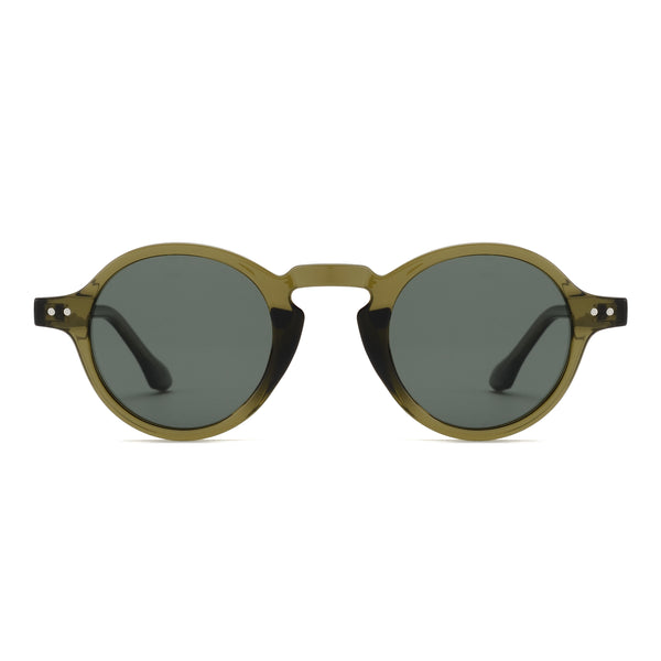 TANNER | Transparent Olive Green | Smoky Lens