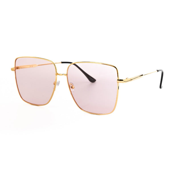 NORA | Gold | Pink Lens