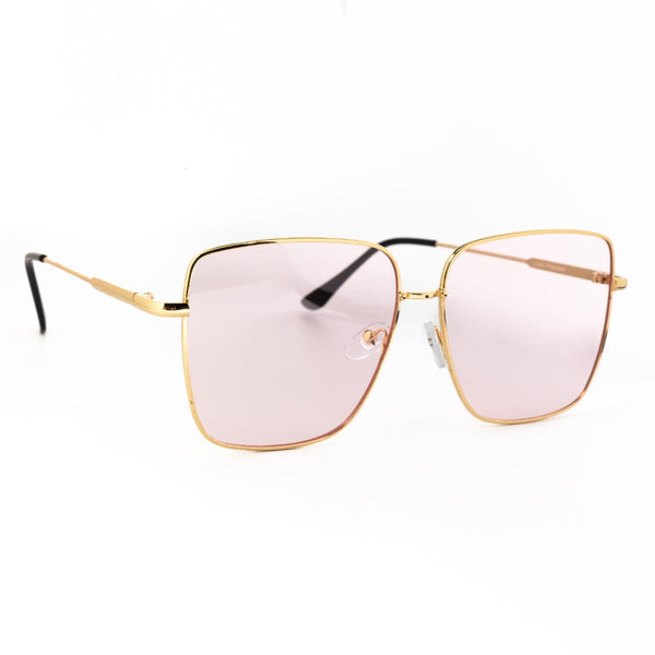 NORA | Gold | Pink Lens