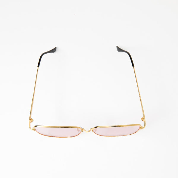 NORA | Gold | Pink Lens