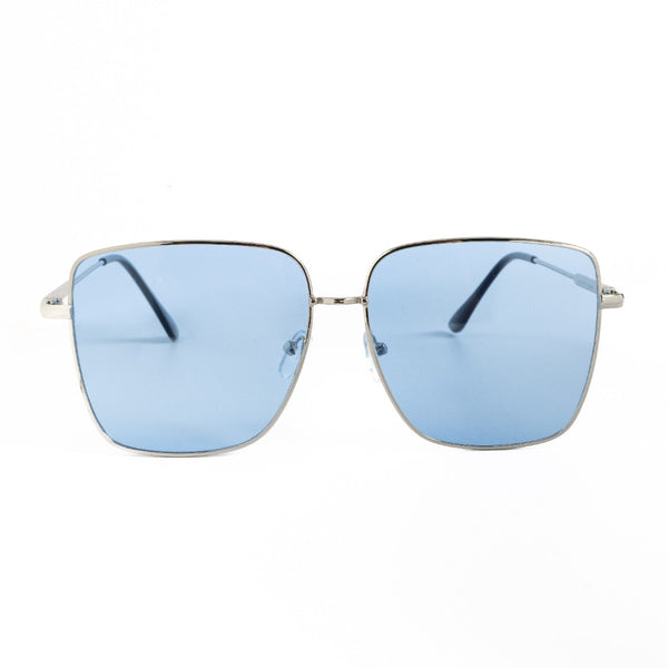 NORA | Silver | Blue Lens