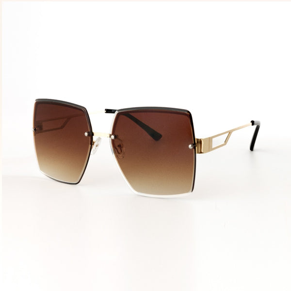 CLAUDE | Gold | Gradient Brown Lens