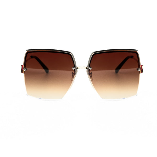 CLAUDE | Gold | Gradient Brown Lens