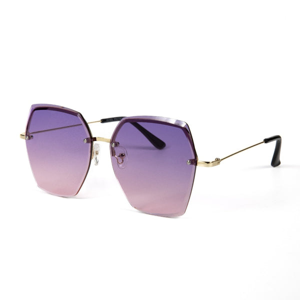 CICELY | Gold | Gradient Purple Lens