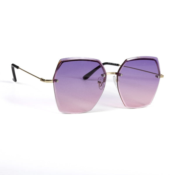 CICELY | Gold | Gradient Purple Lens