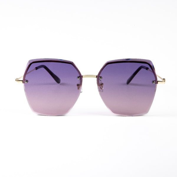 CICELY | Gold | Gradient Purple Lens