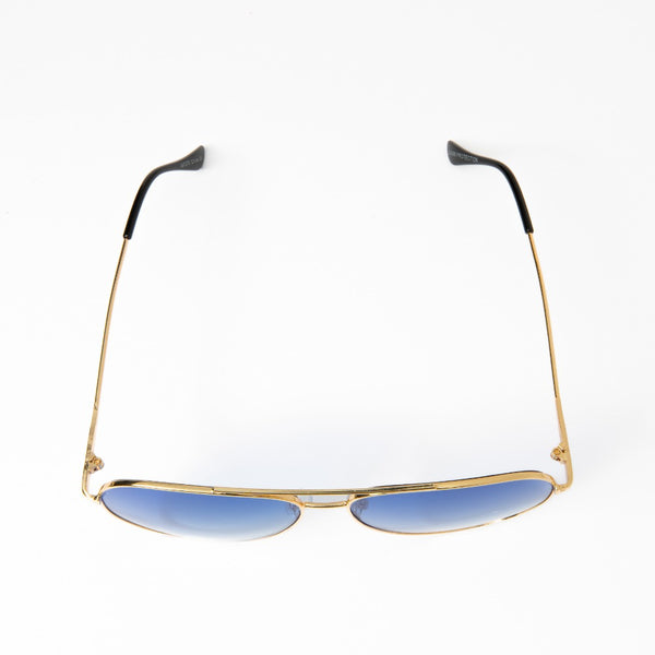 PIPPER | Gold | Gradient Blue Lens