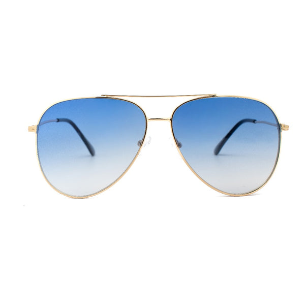 PIPPER | Gold | Gradient Blue Lens