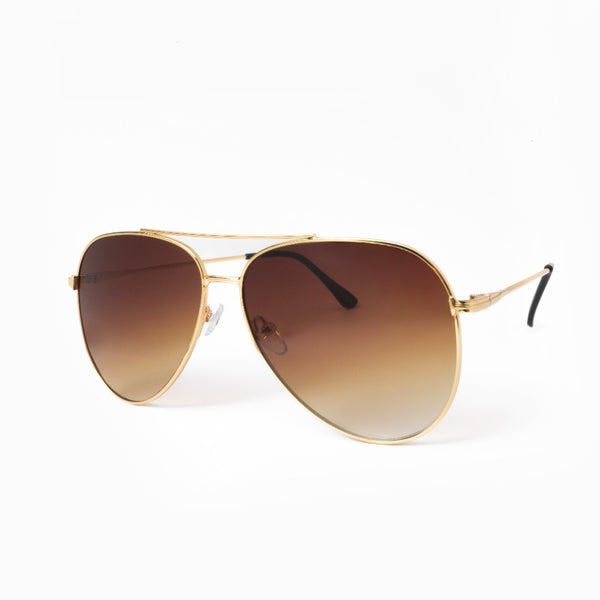 PIPPER | Gold | Gradient Brown Lens