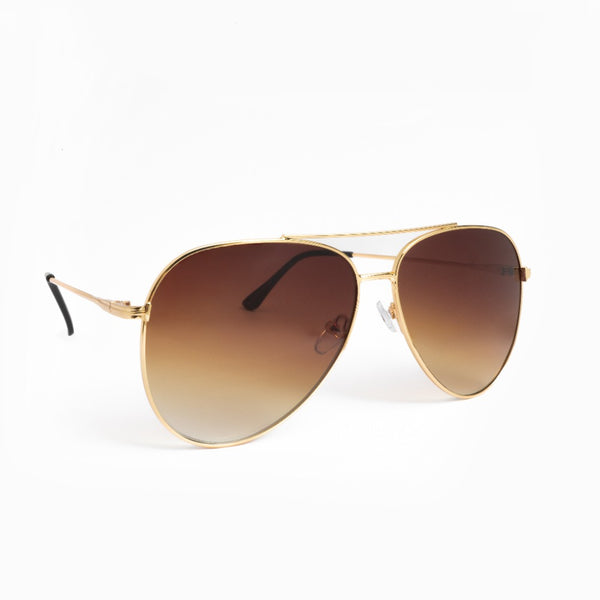 PIPPER | Gold | Gradient Brown Lens