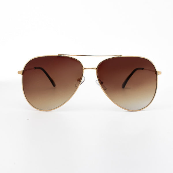 PIPPER | Gold | Gradient Brown Lens