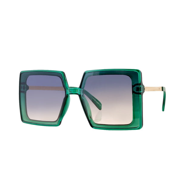 LEXI | Transparent Green |Gradient Smoky