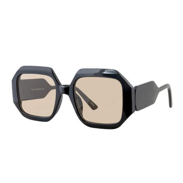 COCO | Black | Light Brown Lens