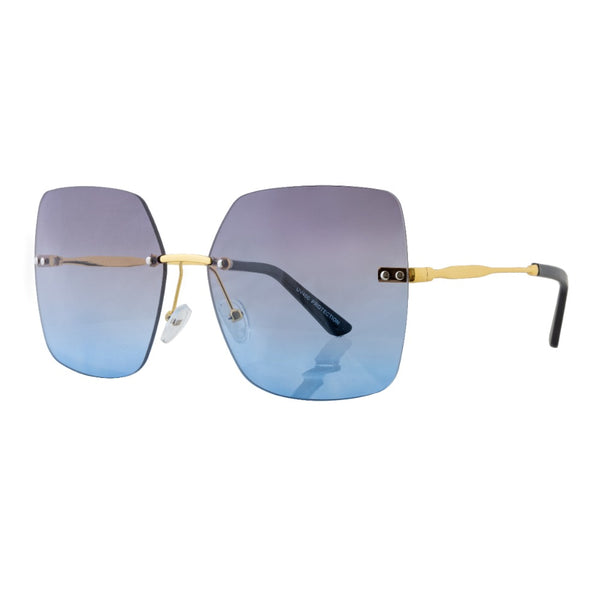 GIGI | Gold | Gradient Blue Lens
