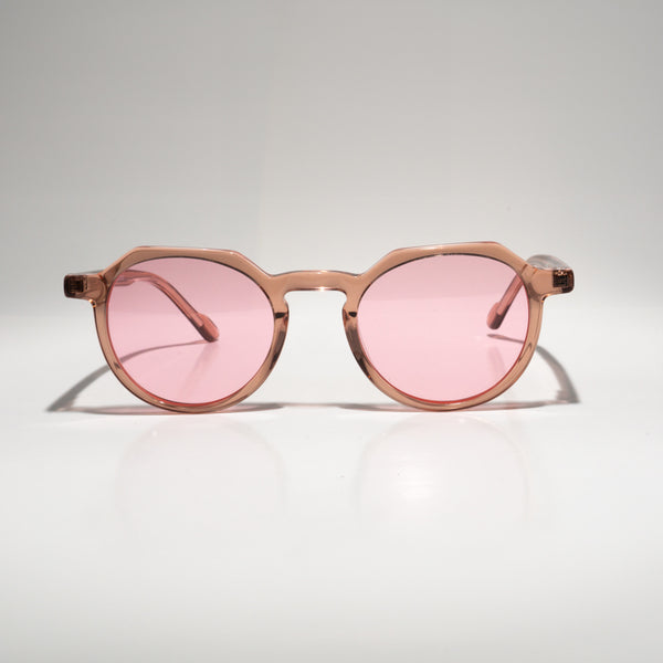 TRISH | Transparent Pink | Pink Lens | Optical Frame