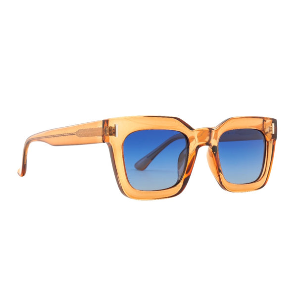 RYE | Transparent Tan |  Blue Lens