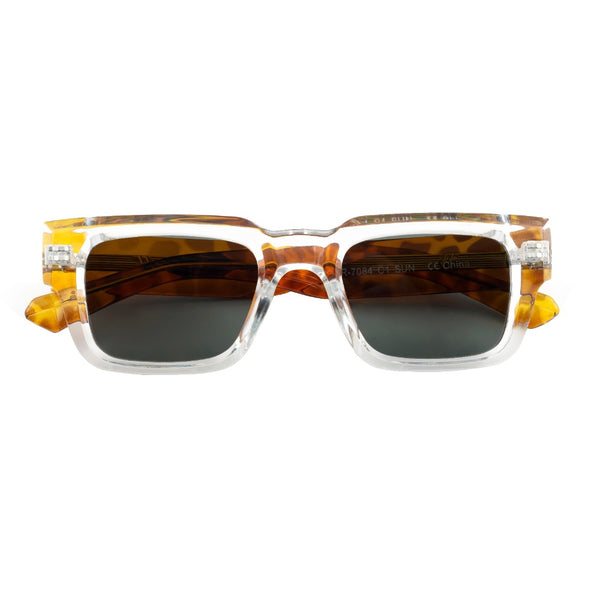 CADE | Clear |Tortoise Temples |  Smokey Lens