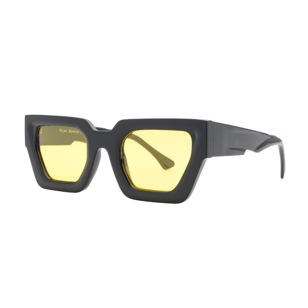 LUMI | Black | Yellow Lens – Ryan Simkhai Eyeshop