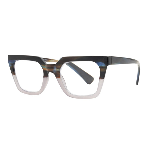 CAMILLE | Striped Blue | Ivory