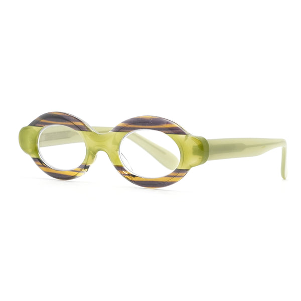 CLEO | Light Green | Striped Brown | Blue Light