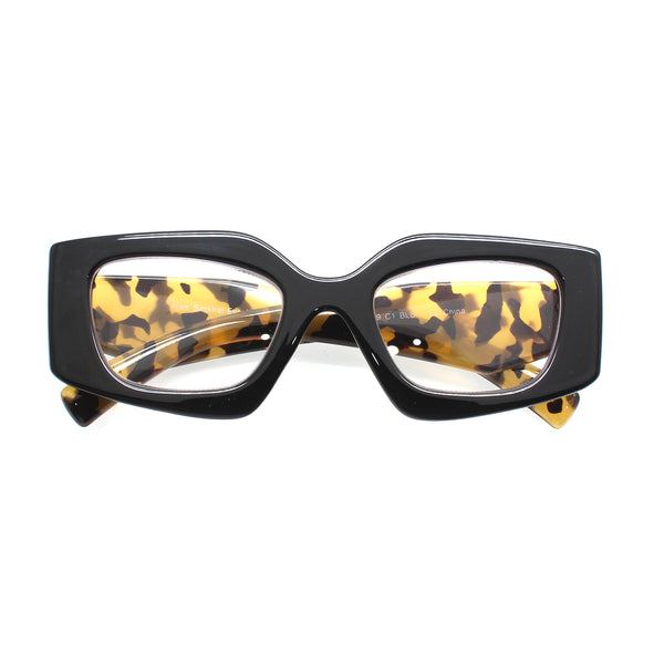 SHAUNIE | Black | Tortoise Temples Blue Light