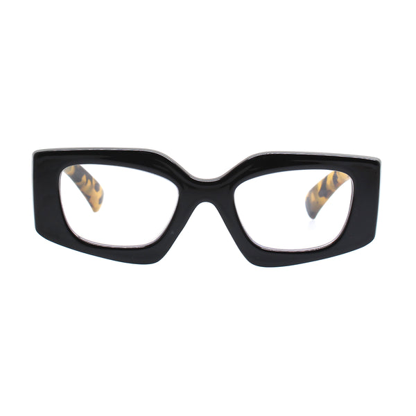 SHAUNIE | Black | Tortoise Temples Blue Light