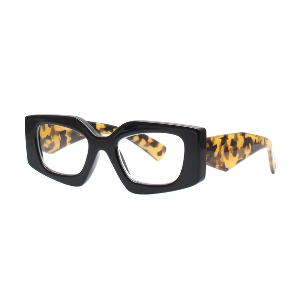 SHAUNIE | Black | Tortoise Temples Blue Light