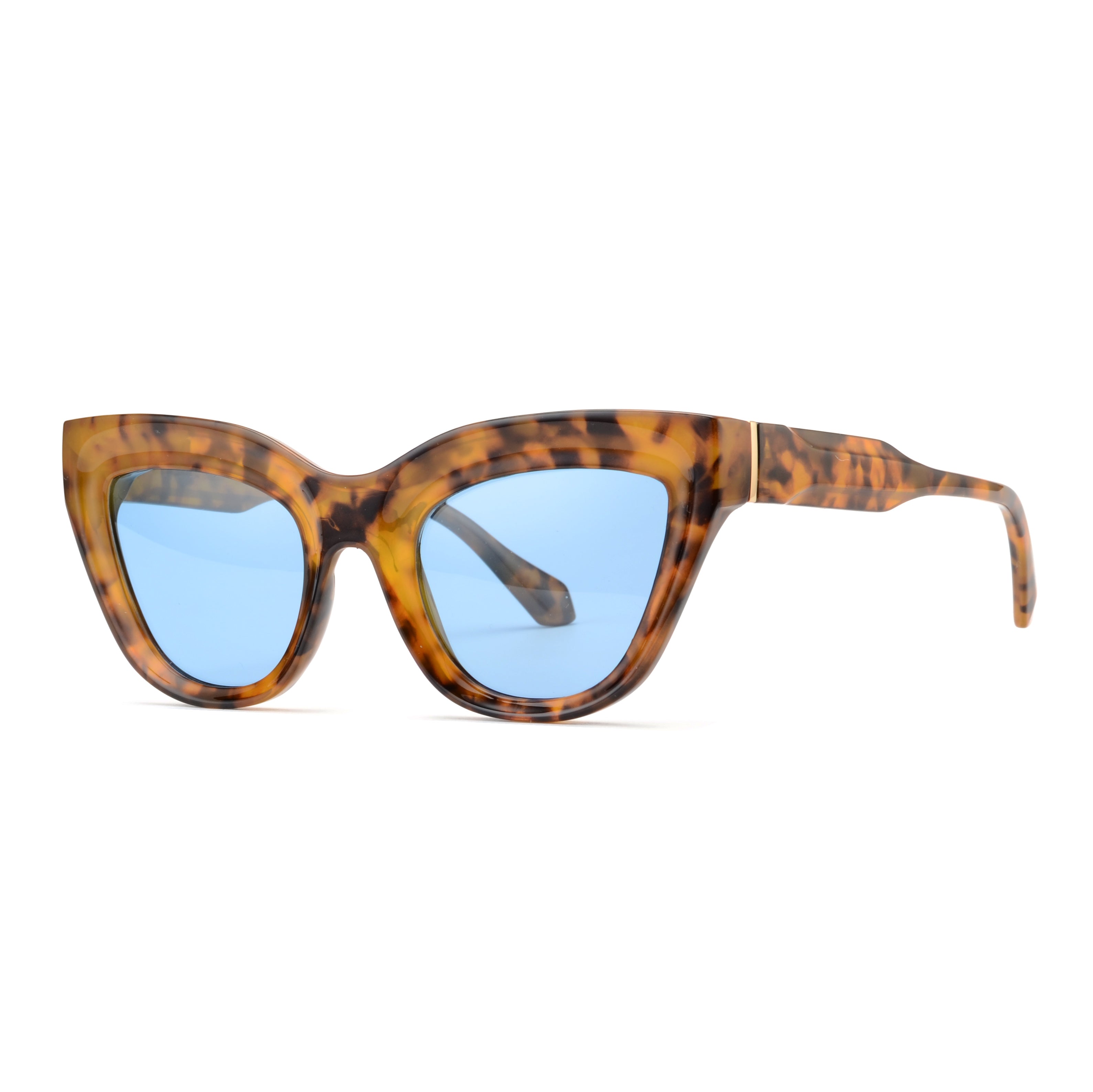 KELSEY | Light Tortoise | Blue Lens – Ryan Simkhai Eyeshop
