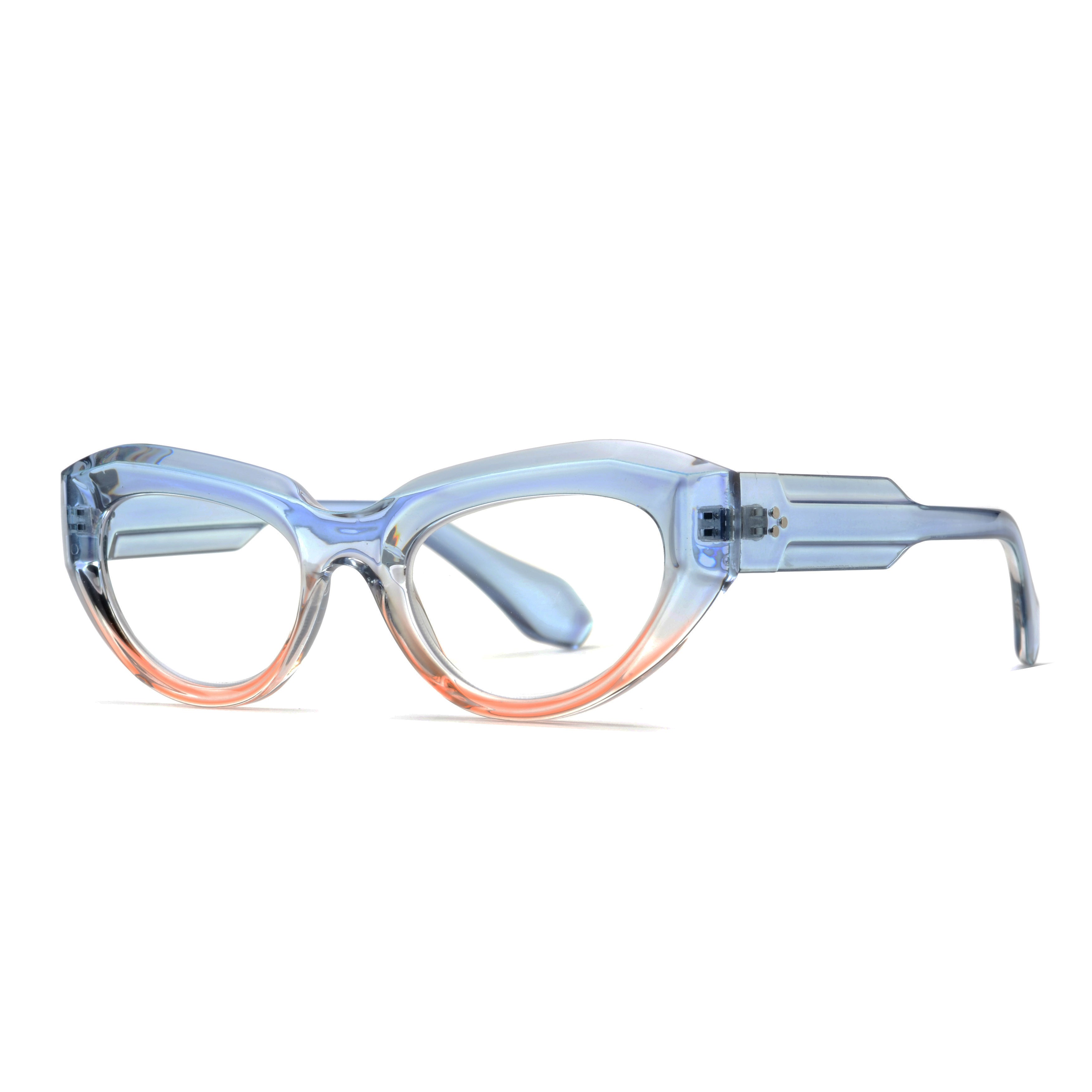 KEIKO | Transparent Blue | Peach | Blue Light – Ryan Simkhai Eyeshop