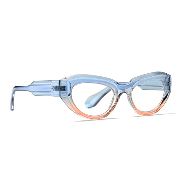 KEIKO | Transparent Blue | Peach | Blue Light