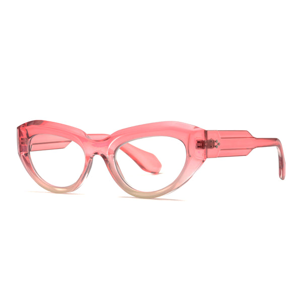 KEIKO | Transparent Pink | Ivory | Blue Light