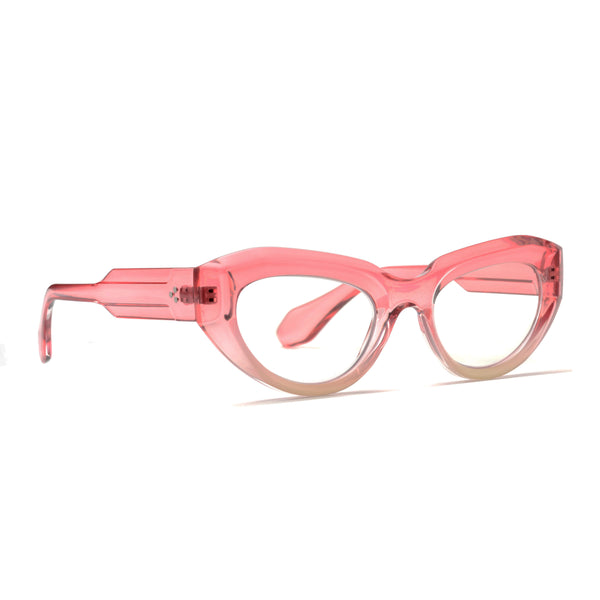 KEIKO | Transparent Pink | Ivory | Blue Light