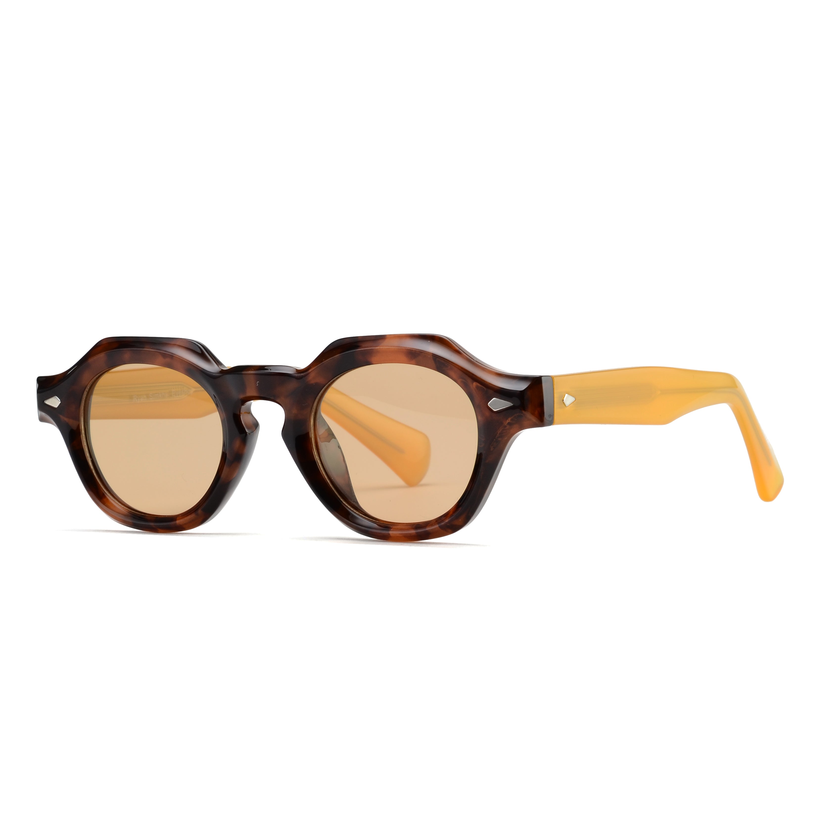 LAMAR |Tortoise | Yellow Temples | Brown Lens – Ryan Simkhai Eyeshop