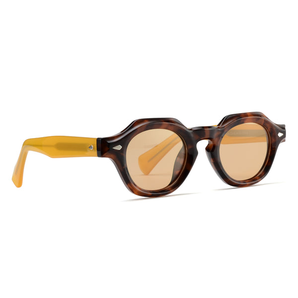 LAMAR |Tortoise | Yellow Temples | Brown Lens