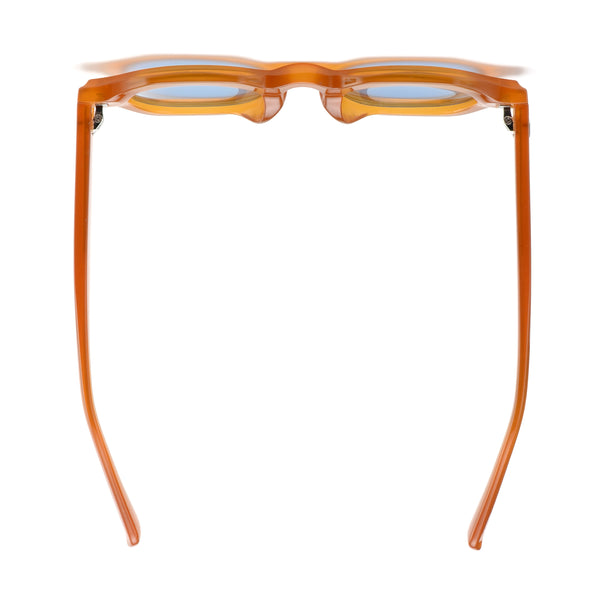 LAMAR |Transparent Caramel | Blue Lens