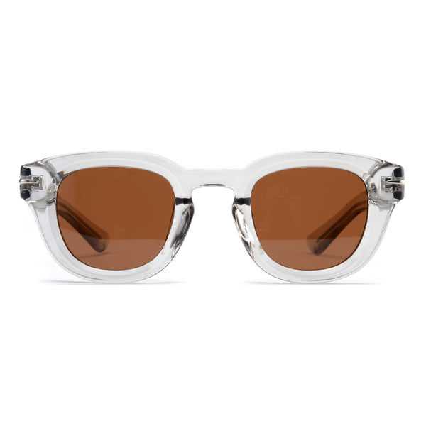 RAVI |Transparent Grey | Brown Lens