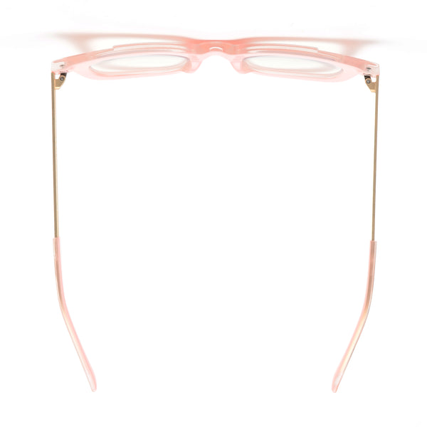 OLIVIA | Pink | Matte Gold Temples | Blue Light