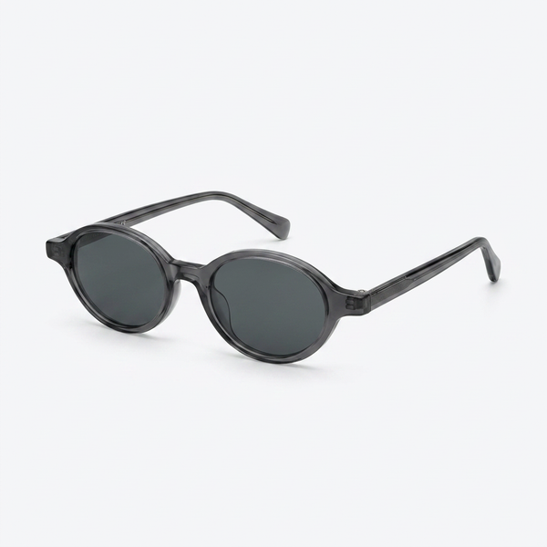 DIANA | Transparent Grey | Black Lens