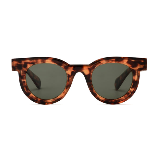 MILO | Tortoise | Green Lens | Polarized Sunglasses
